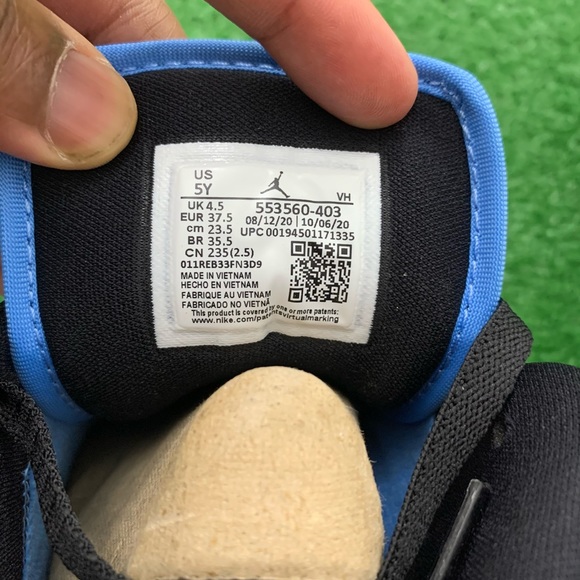 -Edm- 💠*NEW* Air Jordan 1 Low “University Blue” (GS) - Picture 9 of 11